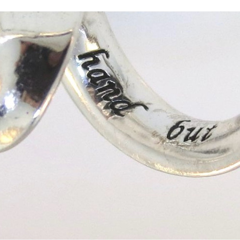 Sterling Silver LA Twisted Heart Slide Pendant Expression A True Friend - Picture 5 of 7